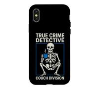 Sarcastic True Crime Detective Couch Division Saying Case for iPhone X/XS