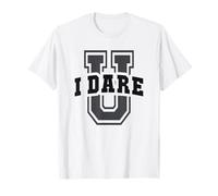 Sarcastic University I Dare You Run Baseball Catcher T-Shirt
