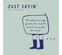 Sarcastic Wall Calendar 2026 | Just Sayin' Humor Calendar with Jokes and One-Liners Throughout | 12" x 24" | Marble City Press