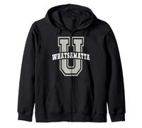 Sarcastic WHATSAMATTA UNIVERSITY Italy School Jock Academy Zip Hoodie