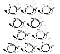 Sarcia 1PIN 2.5MM Earpieces with PTT Mic for Motorola Talkabout T100 T100TP T200 T200TP T260 T402 T460 T465 T470 T472 T475 T480 T600 T605 T800 T803 MR350R MH230R 10Pack