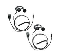 Sarcia 2 Pack 1 Pin 2.5mm Walkie Talkie Earpiece Headset with PTT Mic Compatible with Cobra CXT195 CXT395 ACXT145 RX380 RX680 ACXT545 ACXT645 PX650 PX655 RX380 RX680 radios,G Shape