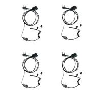 Sarcia 2 Pin K Head Walkie Talkies Earpieces with PTT Black Covert Air Acoustic Tube Headset for Baofeng UV-5R UV82 BF-888S BF-F8HP Kenwood NX-1200 NX-1300 RT15 RT21 RT22 RT68 2 Way Radio,4 Pack