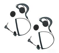 Sarcia 3.5mm Police Earpiece Listen Only Law Enforcement Earpiece with G Shape Ear Hook Compatible with Motorola Kenwood Baofeng Midland Cobra Vertex HYT Icom Radio Speaker Mic Jacks,2 PCS