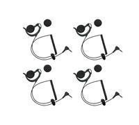 Sarcia 4 PCS 3.5mm Listen Only Law Enforcement Earpiece with G Shape Ear Hook Compatible with Motorola Kenwood Baofeng Midland Cobra Vertex HYT Icom Radio Speaker Mics &Police Security Gear