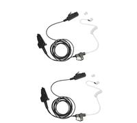 Sarcia Earpiece Headset with MIC PTT Compatible with Kenwood NX-200 NX-210 NX-3300 TK-3180 NX5200 TK-5210 NX-5300-K2 NX-300 P25 K2 Walkie Talkie Two Way Radio 2-Wire with Acoustic Tube,2Pack