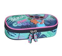 sarcia.eu Disney Stitch Aloha Compartment School Pencil case, Sachet for a Girl 5x20x9cm (Stitch Compartmental F)