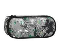sarcia.eu Football School Pencil Case with Compartments Oval for Boys 22x10x5 cm (Football D)