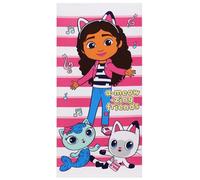 sarcia.eu Gabby’s Dollhouse QUICK-DRY beach towel, children's bath towel MICROFIBRE 70x140 cm OEKO-TEX (D)