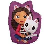 sarcia.eu Gabby’s Dollhouse SOFT Decorative cushion, Decorative VELOUR shaped pillow for a child's room 32x25cm OEKO-TEX (A)