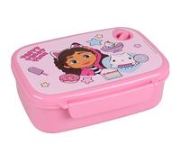 sarcia.eu Gabby's Dollhouse School Girl Breakfast Box, Box for Breakfast, Lunchbox for Sandwiches, Snacks, Pink (Gabby's Dollhouse)