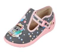 sarcia.eu Grey Children's Slippers with Leather Insole, Mouse Girl Slippers Daria ZETPOL 8 UK Child