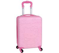 sarcia.eu Hard-Shell Travel Suitcase, Cabin, on Wheels, Hand Luggage, Pink 40x30x20cm (Pink)