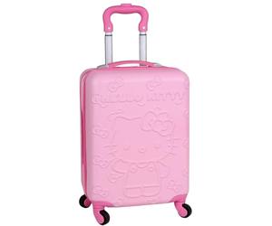 sarcia.eu Hard-Shell Travel Suitcase, Cabin, on Wheels, Hand Luggage, Pink 40x30x20cm (Pink)