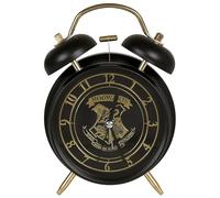 sarcia.eu Harry Potter Hogwarts Black-Gold RETRO alarm clock, table clock on legs for fans (A)