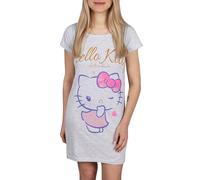 sarcia.eu Hello Kitty Grey women's nightshirt, nightie, cotton sleep shirt (Grey, M)