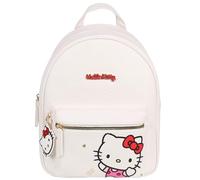 sarcia.eu Hello Kitty leather backpack with key ring, women's city backpack, white 29x24x11 cm