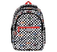 sarcia.eu Hot Wheels padded, REINFORCED, strengthened, school backpack for boy, with reflectors, 3 compartments 40x29x20cm, 23l (Multicolour Hot Wheels)