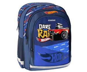 sarcia.eu Hot Wheels SCHOOL BAG backpack for boys, school backpack, blue 41x30x20cm STARPAK (Hot Wheels A)