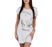 sarcia.eu Minnie Mouse Grey, women's nightdress, COTTON nightshirt OEKO-TEX (Grey, M)