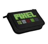 sarcia.eu Pixel Game Double Flap Pencil Case with Accessories, Pencil Case for Boys