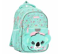sarcia.eu School backpack REINFORCED schoolbag THREE COMPARTMENT for girls, with reflectors, in strawberry, pink 40x29x20cm, 23 l (Turquoise Koala)