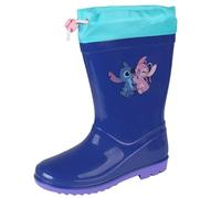 sarcia.eu Stitch Children's wellingtons with welt - waterproof rain boots with non-slip sole, blue (Blue, UK Footwear Size System, Little Kid, Men, Numeric, Medium, 13.5)