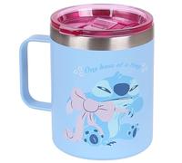 sarcia.eu Thermal Mug with Handle, for Coffee, Stainless Steel Travel Mug, Leak-Proof 400 ml (Stitch)