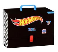 sarcia.eu Thick, School Folder with Handle XXL for Boys, Rigid, for School, Folder for Art Projects (Hot Wheels, XXL)