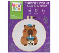 sarcia.eu Wow Box - Macramé Capybara on The Beach, Creative Embroidery kit, DIY Wall Decoration 6+ (D)