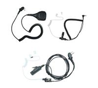 Sarcia Remote Shoulder Speaker Microphone with 3.5MM Listen only earpiece and Acoustic Tube Earpiece Bundle Compatible with Hytera TC-508 TC-580 BD502i PD502 PD482i PD402i PD562i BD502 Two Way Radio
