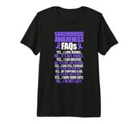 Sarcoidosis Awareness SARC Warrior FAQs Premium T-Shirt