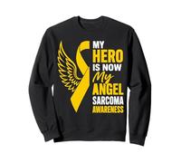 Sarcoma Cancer Awareness Grief Yellow Ribbon Sweatshirt