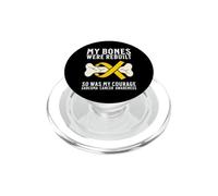Sarcoma Cancer Awareness Products Bones Sarcoma Warrior PopSockets PopGrip for MagSafe