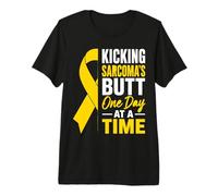 Sarcoma Fighter Awareness Yellow Ribbon Premium T-Shirt