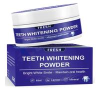 SarCop Teeth Whitening Powder - Enamel-Safe & Sensitivity-Free Natural Tooth Whitener for Coffee, Wine, Smoking Tea - Brighten Your Day, 1.7 oz