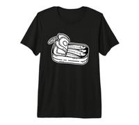 Sardine Can Blackwork Minimal Tattoo Flash Premium T-Shirt