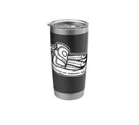 Sardine Can Blackwork Minimal Tattoo Flash Stainless Steel Insulated Tumbler