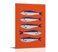 Sardine Mosaic Pop Art Print Poster; Room Aesthetics, Canvas Oil Painting, Album/movie Poster Hanging Picture