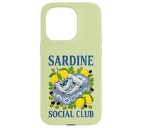 Sardine Social Club Funny Tinned Fish Martini Cocktail Case for iPhone 15 Pro