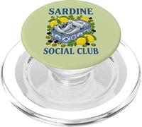 Sardine Social Club Funny Tinned Fish Martini Cocktail PopSockets PopGrip for MagSafe