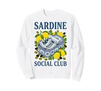 Sardine Social Club Funny Tinned Fish Martini Cocktail Sweatshirt