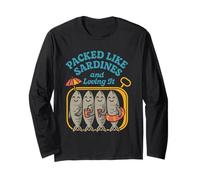 Sardine Summer Tin Fish Coastal Grandma Retro Beach Life Tee Long Sleeve T-Shirt