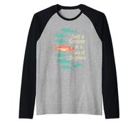 Sardine Summer Tin Fish Coastal Grandma Retro Beach Life Tee Raglan Baseball Tee