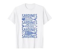 Sardine - Tinned Fish Retro Art T-Shirt