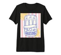 Sardine Tinned Fish Retro Pop Art Mediterranean Summer Premium T-Shirt