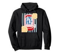 Sardine Tinned Fish Retro Pop Art Mediterranean Summer Pullover Hoodie