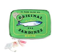 Sardines Cosmetic Bag in Box - Fish Cosmetic Bag 7x4.7 inch, Efficient Toiletry Organization | Cute Cosmetics Case with Canned Fish, green, Please refer to the description, Please refer to description