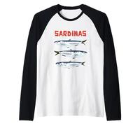Sardines In Spanish Raglan Baseball Tee