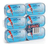 Sardines in Tomato Sauce, 120g per Can, 6-Pack, High Protein, Rich in Omega-3, No Artificial Additives, Ready to Eat